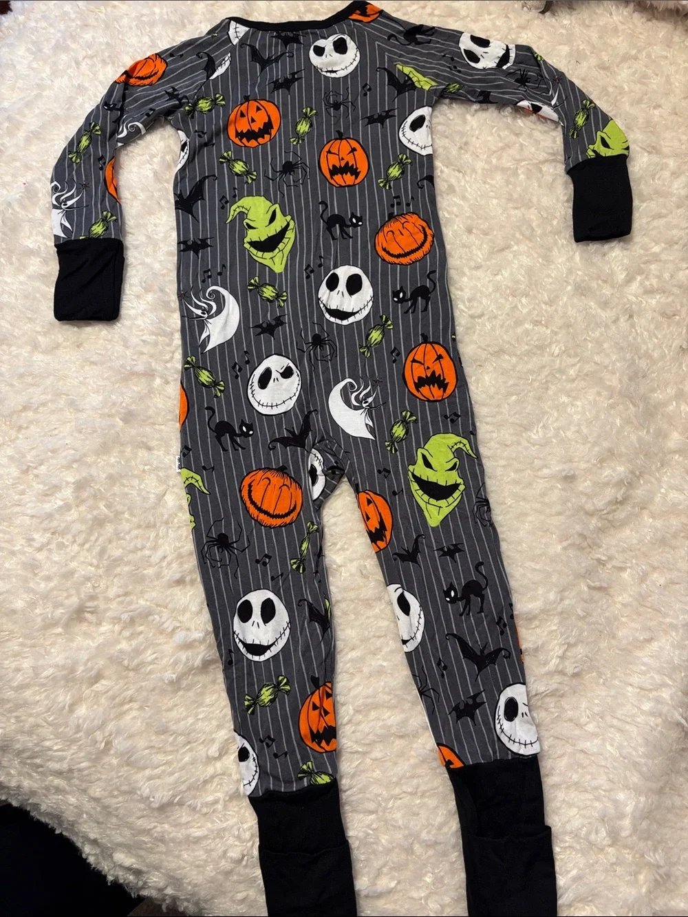 Little Sleepies Nightmare Before Christmas Jack 12-18M Zippy Never Worn